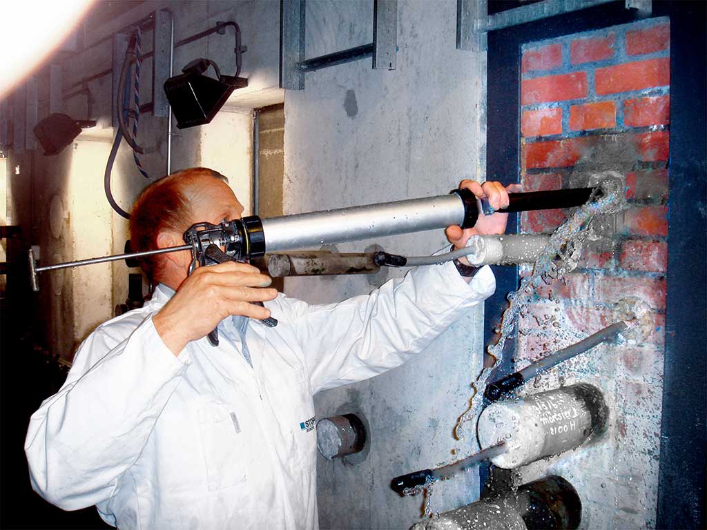 sealing wall pipes